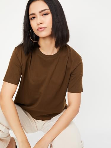 Image of Max Plus Size Women Solid T-Shirt