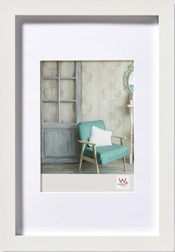 Cadre photo blanc 70x100 cm en bois pour illuminer la décoration de votre salon