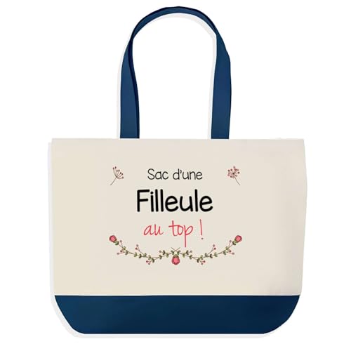 Idée cadeau collègue Noël sac de shopping bleu original Planetee