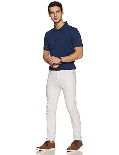 Image of Amazon Brand - Symbol Men's Cotton Rich Solid Polo Tshirt | Collar Tshirts | Half Sleeves | Plain-Regular Fit (Available in Plus Sizes and Combo Pack of 2)