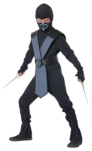 Disfraz Dragon Master Ninja azul para niño miniatura 1