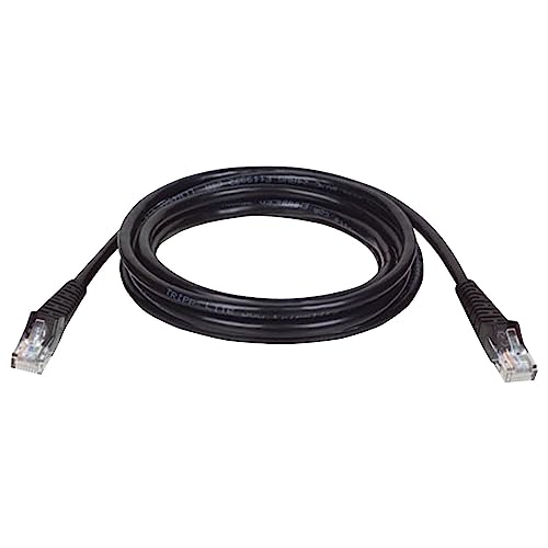 Image of Tripp Lite Cat5e 350MHz Snagless Molded Patch Cable (RJ45 M/M) - Black, 30.48 m / 100-ft. (N001-100-BK)