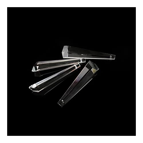 Lampadario pendenti con prismi di cristallo 63mm/76mm Lampadario a Sospensione con Prisma di Cristallo Ghiacciolo di Vetro Esagonale Goccia Parte Parti di ricambio per lampade di illuminazione a c (S