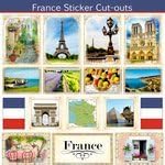 Scrapbook Customs - 12 x 12 recortes de pegatinas - Francia Sightseeing