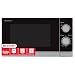 Sharp R200INW Solo-Mikrowelle/ 20 L/ 800 W/ 5 Leistungsstufen/Timer von 35 Minuten bis 00 Sekunden/gewichtgesteuertes Auftauen/Energiesparmodus/G... (25, 5 cm)/ silber