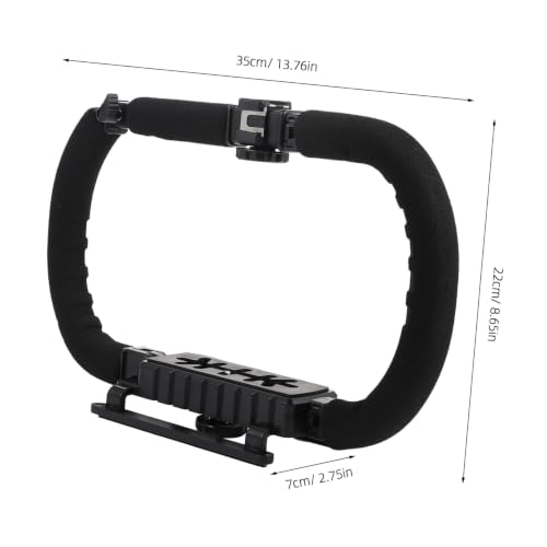 Image of SECFOU U Rig Handheld Camera Stabilizer Video Rig with Dual-Side Support Bracket for DSLR and Camcorder Vlogging Filming Equipment