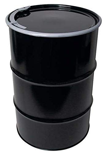 Transport Drum, Open Head, 55 gal, Black