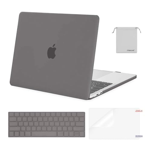 Image of MOSISO Compatible with MacBook Pro 13 inch Case M2 2025, 2024, 2023, 2022-2016 A2338 M1 A2251 A2289 A2159 A1989 A1708 A1706, Plastic Hard Shell&Keyboard Cover&Screen Film&Storage Bag, Gray