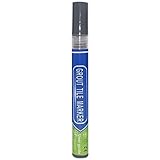 Davivian 2PCS Stylo Joint Carrelage Gris Foncé, Stylo À Coulis Marqueur De Réparation, 2 mm Imperméable Peinture Pour Carrelage Salle de Bain Cuisine Sol Mural Douche