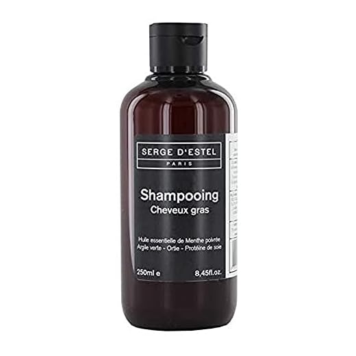 Champu para Pelos Grasos Cuidado Intensivo 250ml. Champù Natural con Arcilla Verde Ortiga Blanca Menta Piperita Muy Purificador NO Probado en Animales