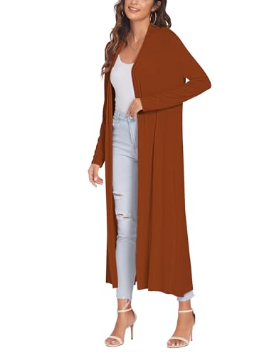 Image of Bluetime Women Floor Length Open Front Cardigan