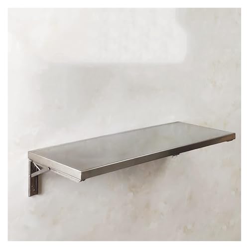 Table murale rabattable inox 80x40 cm pour petite cuisine
