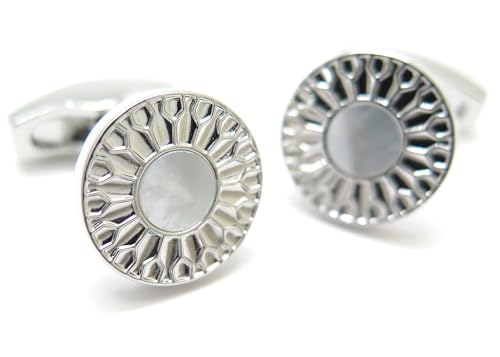 サイモン・カーター(SIMON CARTER) ペタル ブラッシュ カフス（白蝶貝）カフスボタン カフリンクス