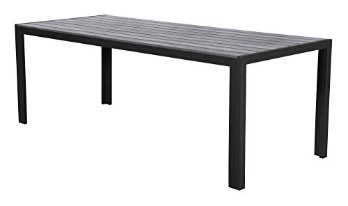 Gartentisch Fall 205cm Polywood Garten Terasse Tisch Esstisch eckig grau