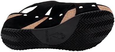 VOLATILE Women's Wedge Sandal, Black, 8 | Image 3