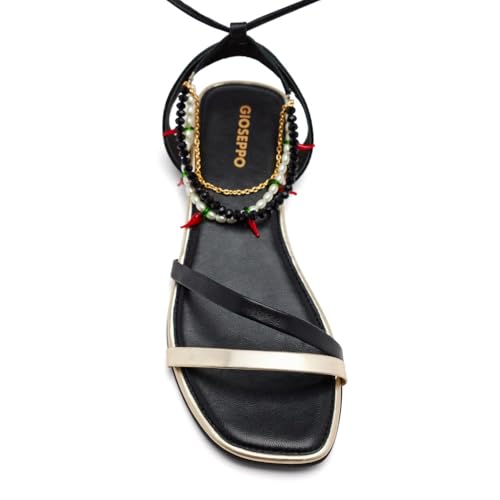 Sandales en cuir perlées Millie pour femme