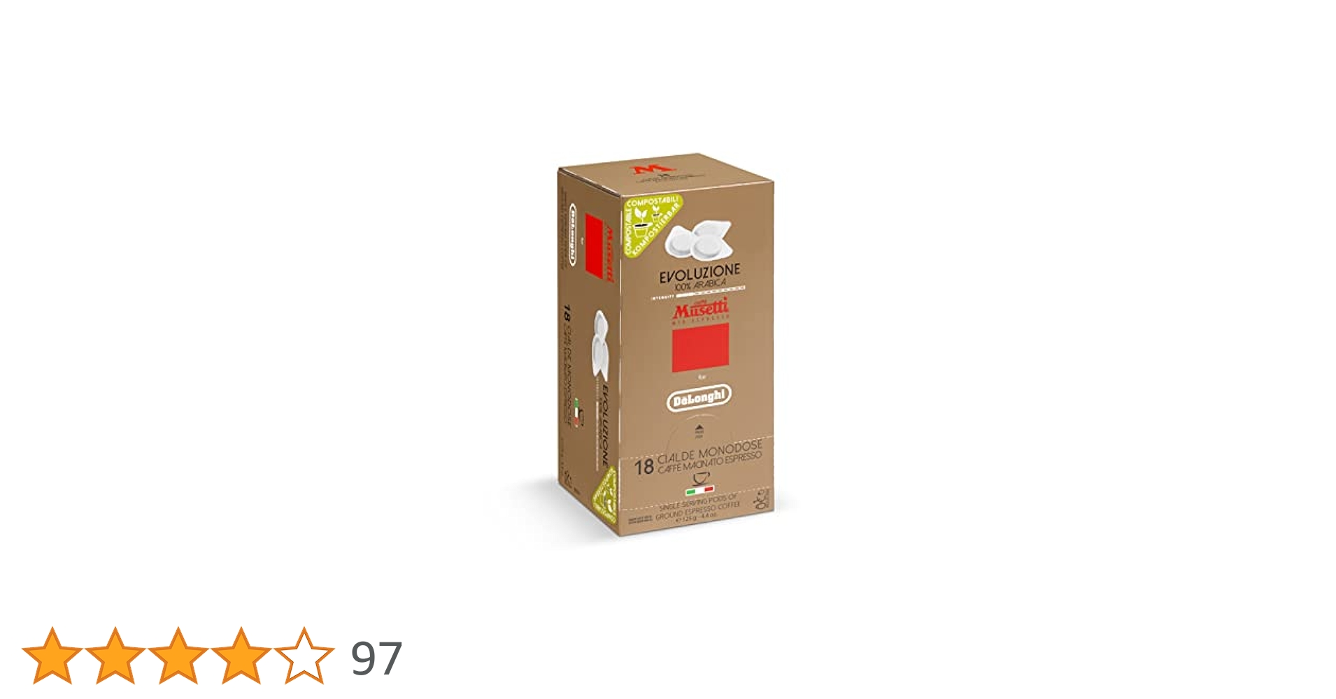 賞味期限25.3 Musetti for De'Longhi カフェポッド Amazon.co.jp: Musetti for De'Longhi (デロンギ) カフェポッド