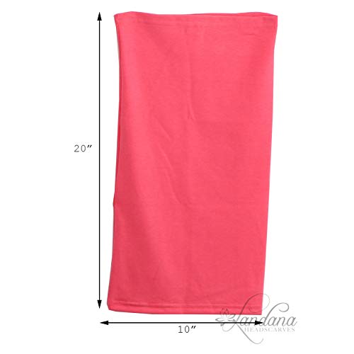 Image of Cotton Face Mask Bandana Tube Scarf Made in America Solid Neck Gaiter