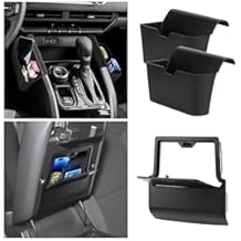 Karltys 3 Pcs Center Console Organizer, Gear Shift Organizer Tray No Obstruct Legs, Hidden Storage Box with Double-Sided Tape for Chevy Colorado/GMC Canyon 2023-2025 2026 Accessories
