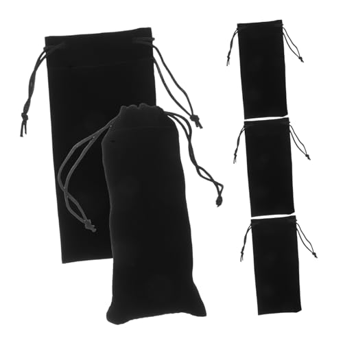 BESPORTBLE 5pcs Kazoo Bag: Portable and Scratch-proof Kazoo Drawstring Pouch - Soft and Protection Bag for Musical Instruments for Travel and Home Use