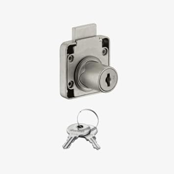 Dorset Multipurpose Lock - 22mm- Smart Superia Drawer Lock with Simple Key - Nickle Finish [MP360]