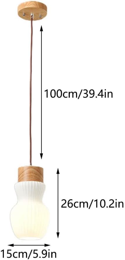 Suspension en bois moderne pour îlot de cuisine et repas convivial - 7