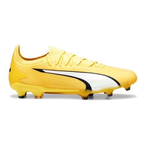 PUMA Mens Ultra Ultimate Soccer Cleats Cleated, Firm Ground - Yellow - Size 4 M