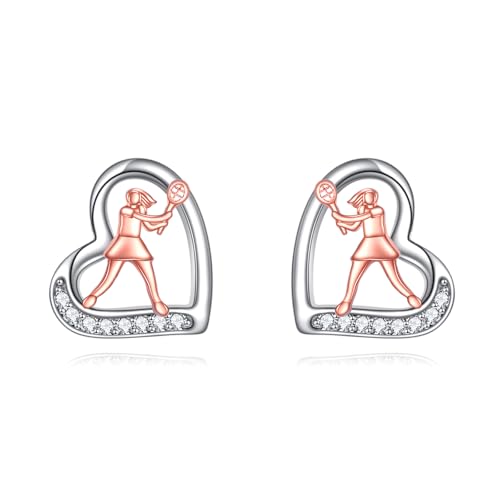 Boucles d'oreilles cœur argent sterling un cadeau romantique pour femme