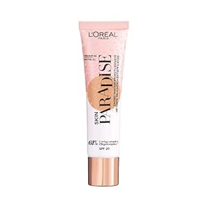 L’Oreal Paris Skin Paradise Tinted Moisturiser, Up to 24h hydration, SPF20, 02 Medium, 0.039 kg