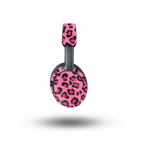 Image of MightySkins Glossy Glitter Skin Compatible with Bose QuietComfort Ultra - Pink Leopard | Protective, Durable High-Gloss Glitter Finish | Easy to Apply