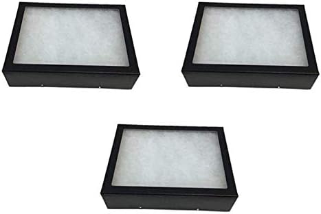 Paquete de 3 vitrinas Riker de 8 x 6 x 2 para coleccionables, puntas de flecha y ferias comerciales