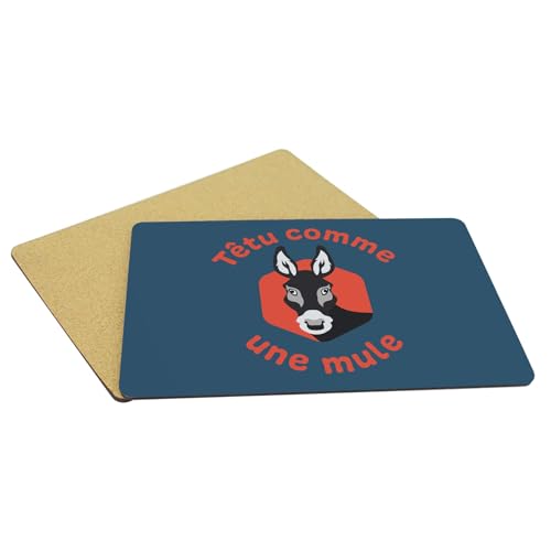 Dessous en liège napperons bleu grand format pour table propre sans taches - 5