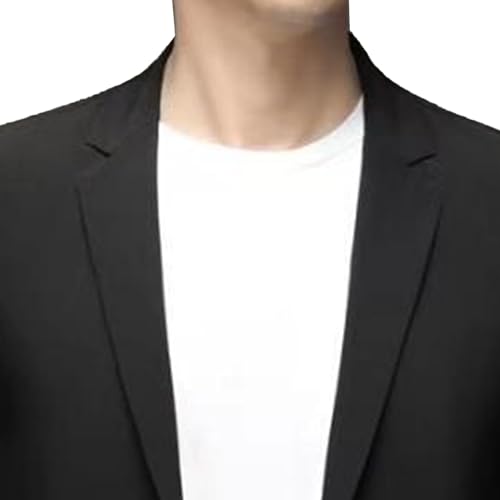 Blazer hombre DGHM-JLMY elegante slim fit negro miniatura 2