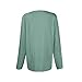 Long Sleeve T Shirts for Women Business Casual Blouse Tops Dressy Crew Neck Basic Tunic Shirts Fall Fashion Clothes Workout School Outfits for Teacher Cyan XL
