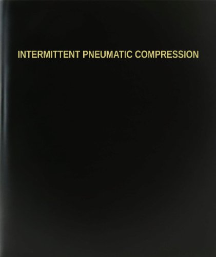 BookFactory Intermittent Pneumatic Compression Log Book/Journal/Logbook - 120 Page, 8.5''x11'', Black Hardbound (XLog-120-7CS-A-L-Black(Intermittent Pneumatic Compression Log Book))