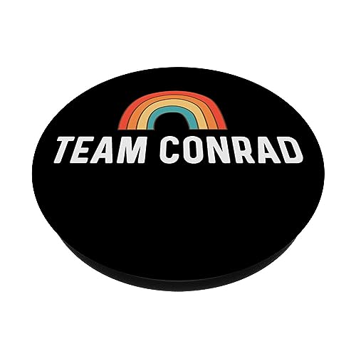 Team Conrad - Rainbow PopSockets Swappable PopGrip, Black - Image 2