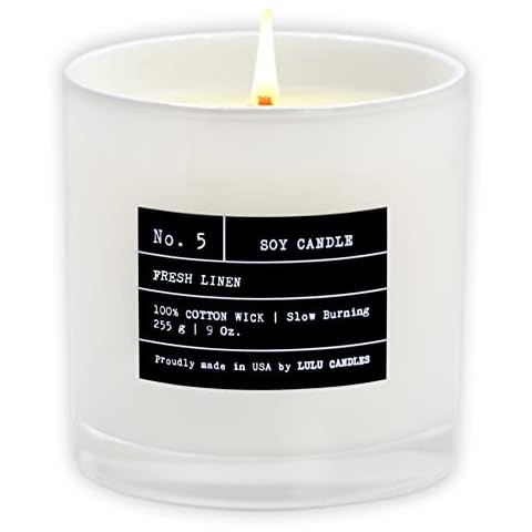 Lulu Candles Fresh Linen 9 Oz. Cover