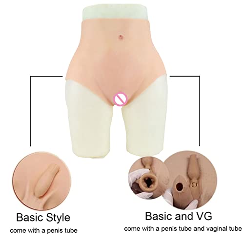 WQCZ Calcinhas de silicone falsas vagina sexy falsas calças triangulares masculinas para travestis t