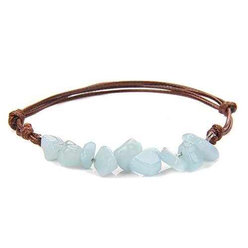 Bracelet pierres naturelles YZCIS améthyste et lapis-lazuli à offrir pour un anniversaire