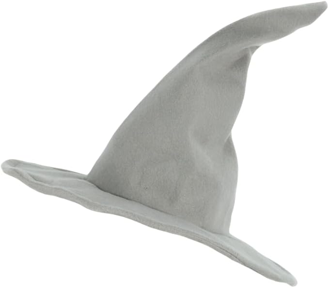 Sombrero de Bruja Gris Unisex Disfraz Accesorio Halloween