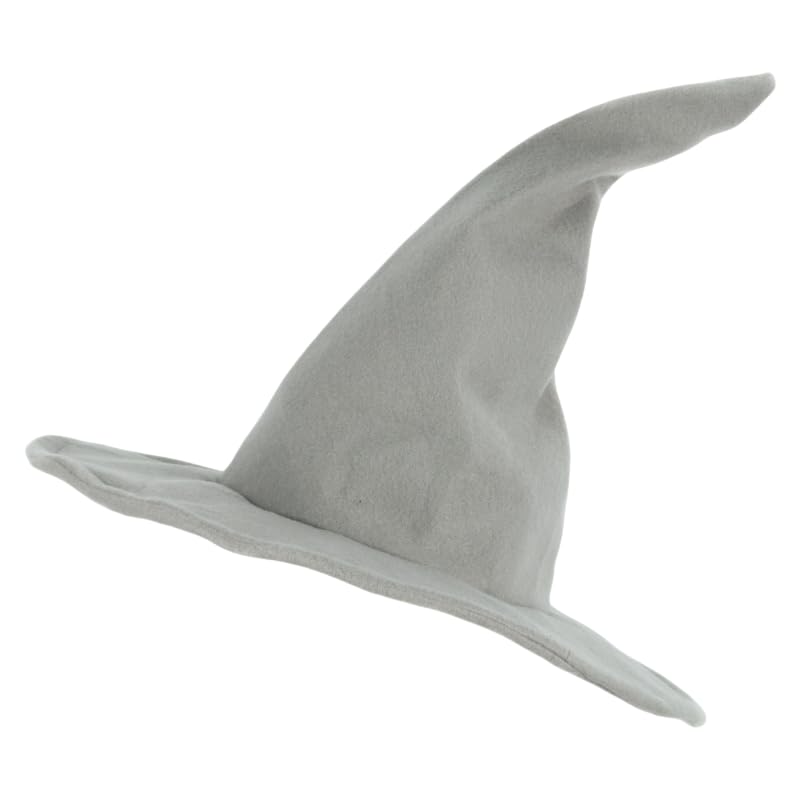 Topcosplay Unisex Grey Wizard Witch Hat Halloween Costume Accessories