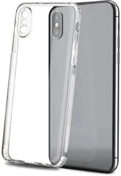 Happy Trend Transparent Case Compatible with iPhone X and iPhone XS, Transparent Silicone Case for iPhone X and iPhone XS with Camera Protection, Camera Protector