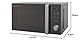Russell Hobbs RHM2076S Freistehende kompakte Mikrowelle, 800 W, 20 L, Silberfarben