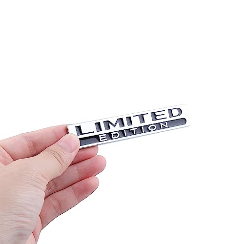 Image of 2X Limited Edition Emblem Decal Racing Sport Badge 3D Metal Sticker Accessories with Adhesive Tapes for Car Motor Truck for A3 A4 L A6L Q5 Q3(Silver-Black)