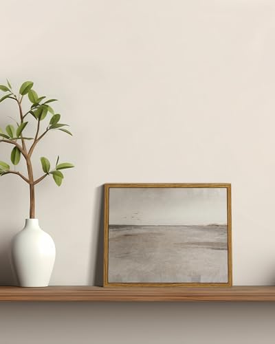 Image of ARPEOTCY Classical Framed Canvas Wall Art, 8x10 Inch Vintage Beach Seascape Wall Art Home Decor Aesthetic, Oil Paintings for Living Room Bedroom Bathroom Office Kitchen Shelf Decor