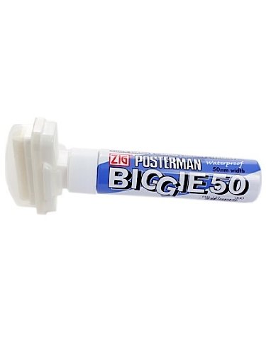 Zig Posterman Biggie 50 Markers White [Pack of 2 ]