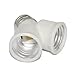 Maxxima Light Bulb Socket Splitter - 1-into-2 Converter, Ideal for LED, CFL, and Incandescent E26 and E27 Bulbs, Up to 660W, UL Listed for Garage, Closet, or Workshop Use - 3 Pack