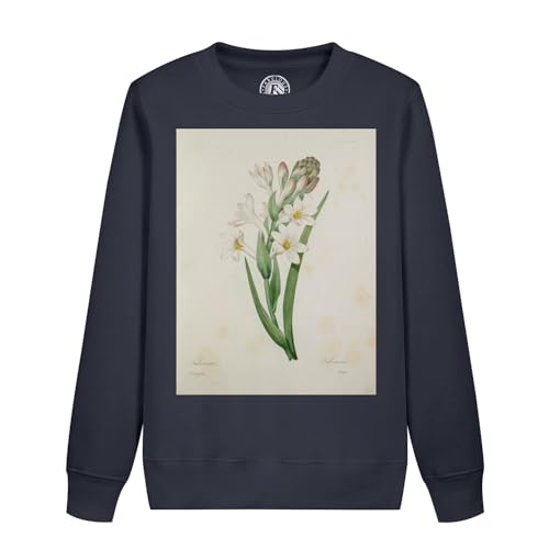 Sweatshirt enfant tubéreuse avec planche illustration botanique ancienne