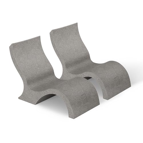 Image of Ledge Lounger Signature in-Pool Low Back Chair for 0-9 inch Water Depths (Set of 2) (Sandstone)
