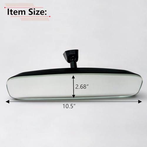 RLB-HILON 10.5” Frameless Rear View Mirror, Universal Fit Type, Compatible with Jeep Kia Hyundai Nissan Toyota Ford Honda And More Models, Day/Night Mirror by RLB-HILON - Image 4